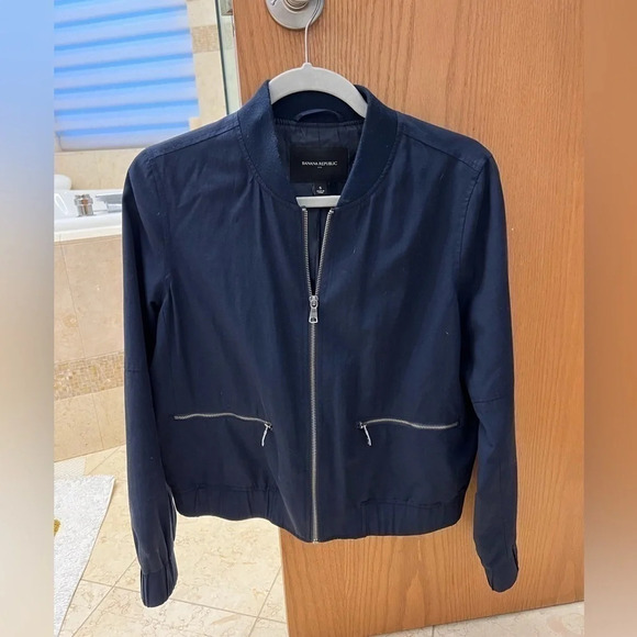 Banana Republic Tencel Bomber Jacket - Picture 1 of 3